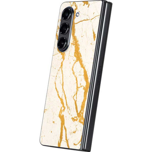 Cracked Marble Galaxy Z Fold5 5G Skin